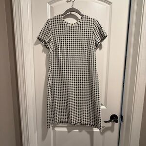 Calvin Klein stylish  Black and White Houndstooth Dress